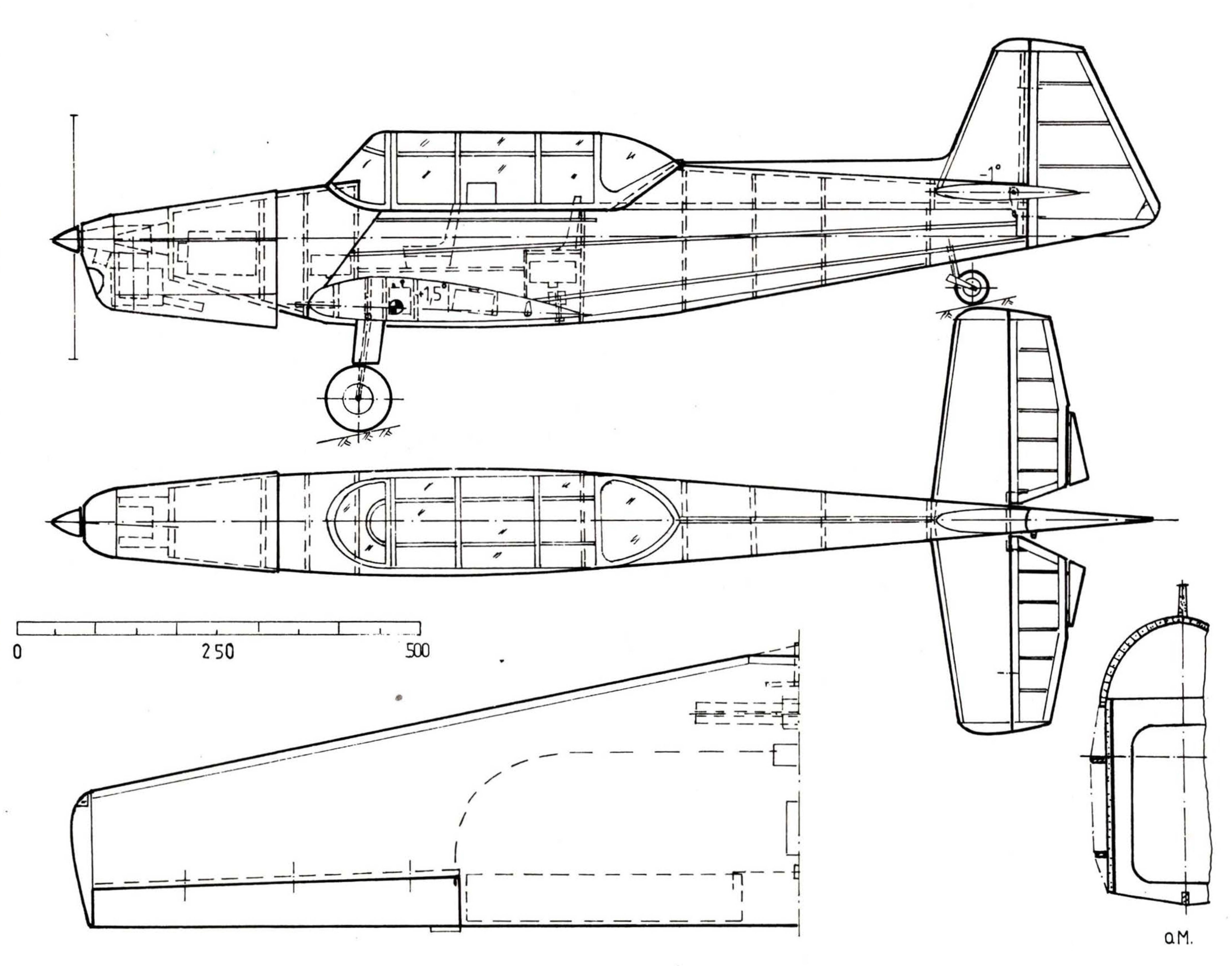 Чертеж Zlin Z-326