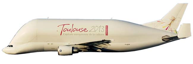 Силуэт Airbus A300-600ST Beluga