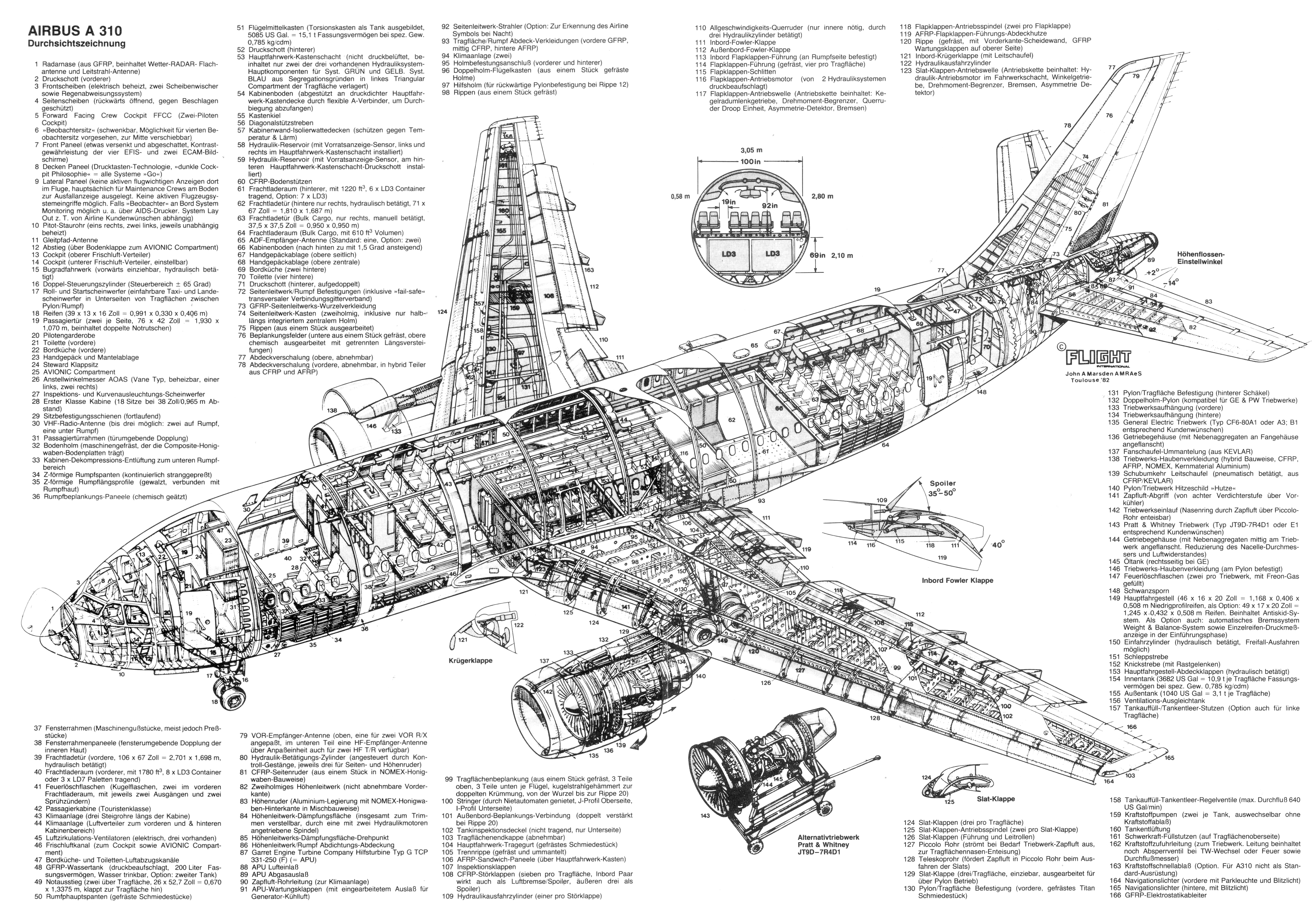 Компоновка Airbus A310-300