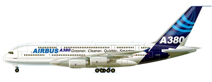 Силуэт Airbus A380