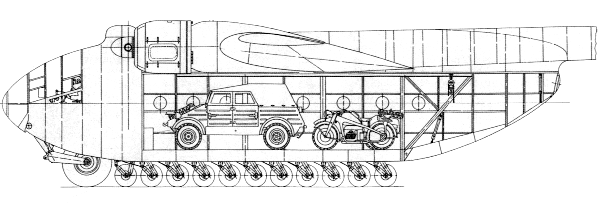 Компоновка грузового отсека Ar.232