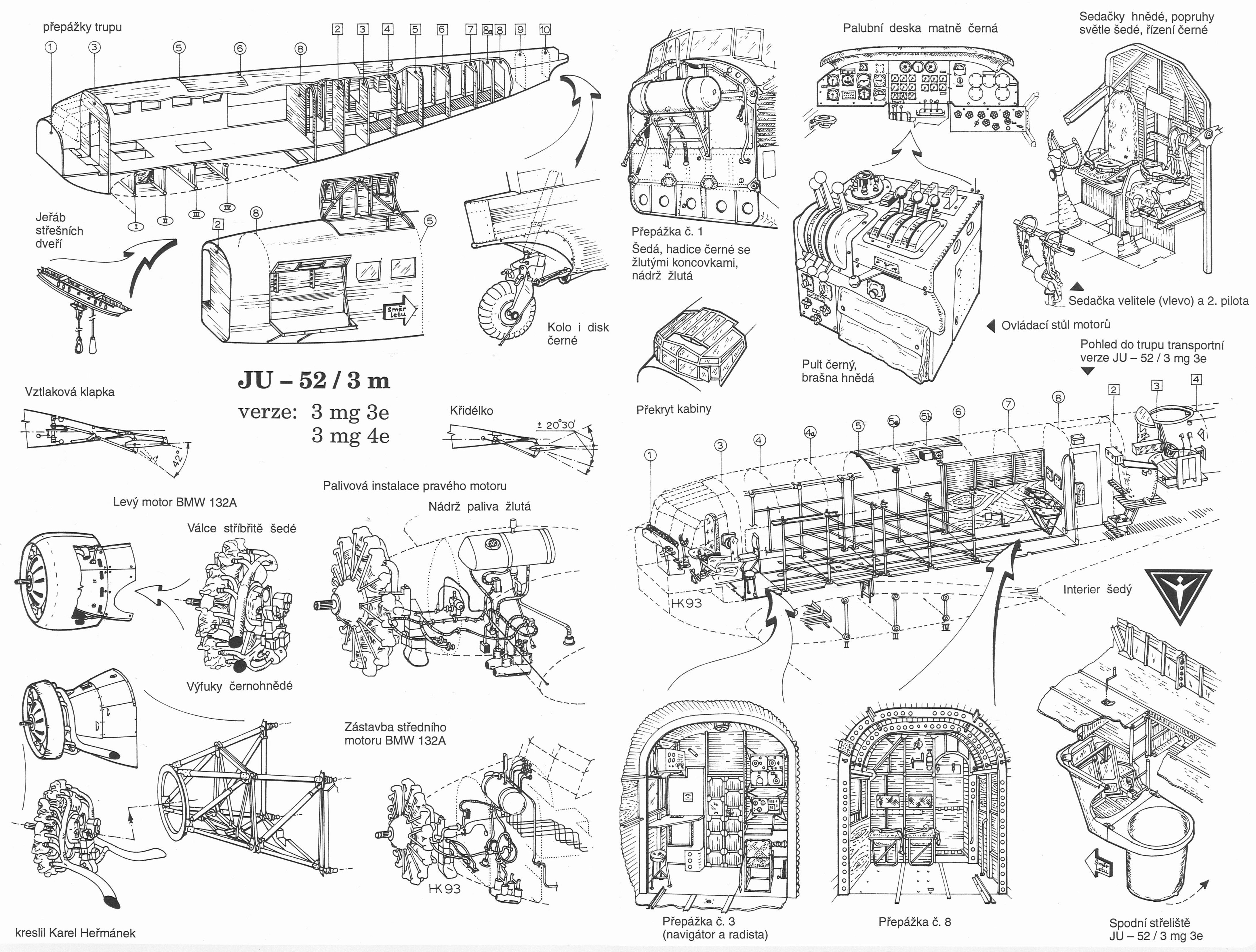 Чертеж Junkers Ju-52/3m