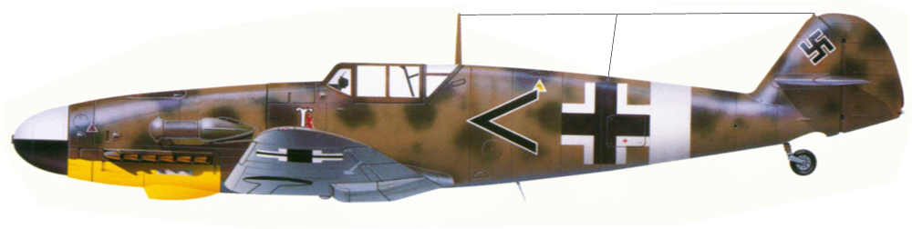 Силуэт Bf 109G-4