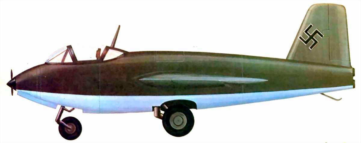 Силуэт Messerschmitt Me.263V-1