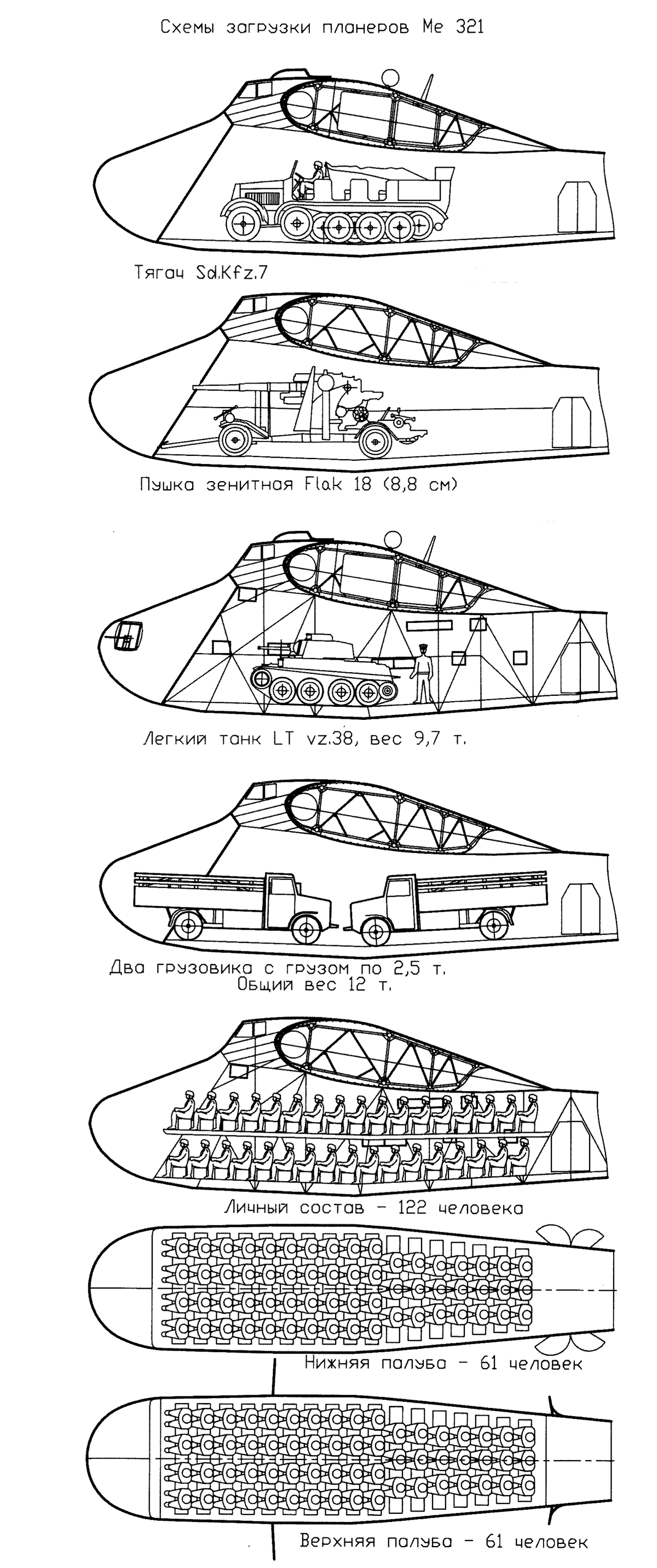 Модификации Messerschmitt Me.321