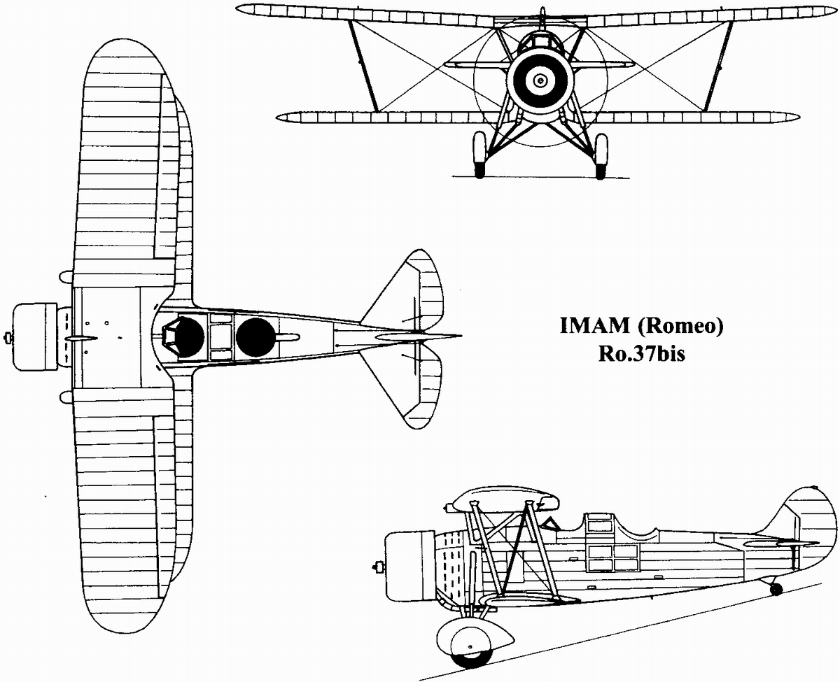 Чертеж IMAM Ro.37bis