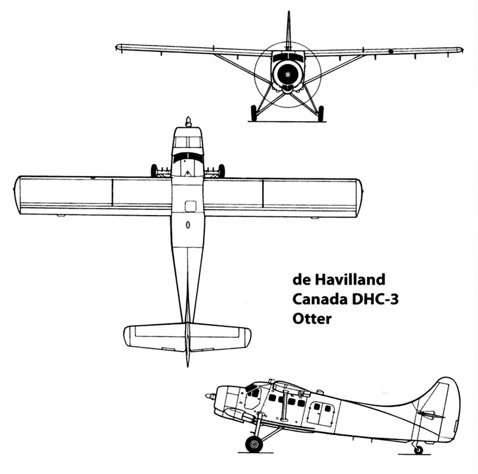 Чертеж de Havilland Canada DHC-3