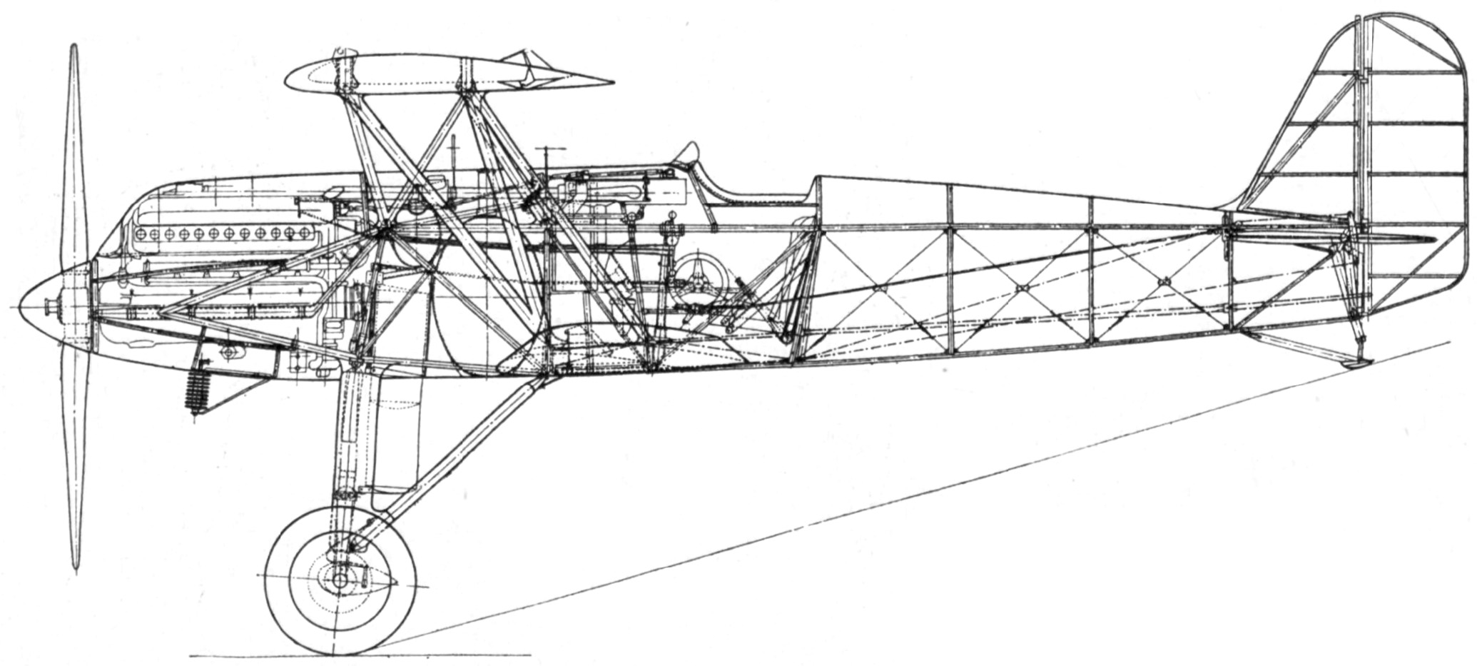 Компоновка Fokker D.XVII
