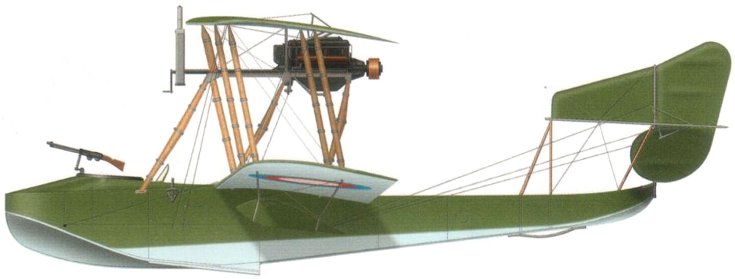 Силуэт летающей лодки М-15