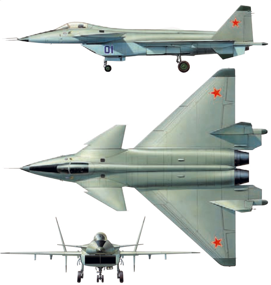 Силуэт МиГ-1.44 МФИ