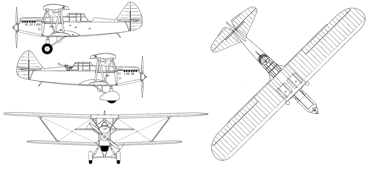 Чертеж скоростного разведчика Р-Z