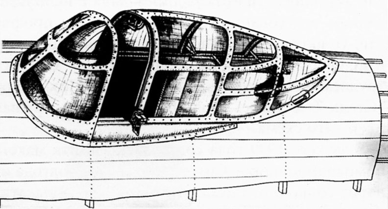 Кабина пилота самолета Ер-2