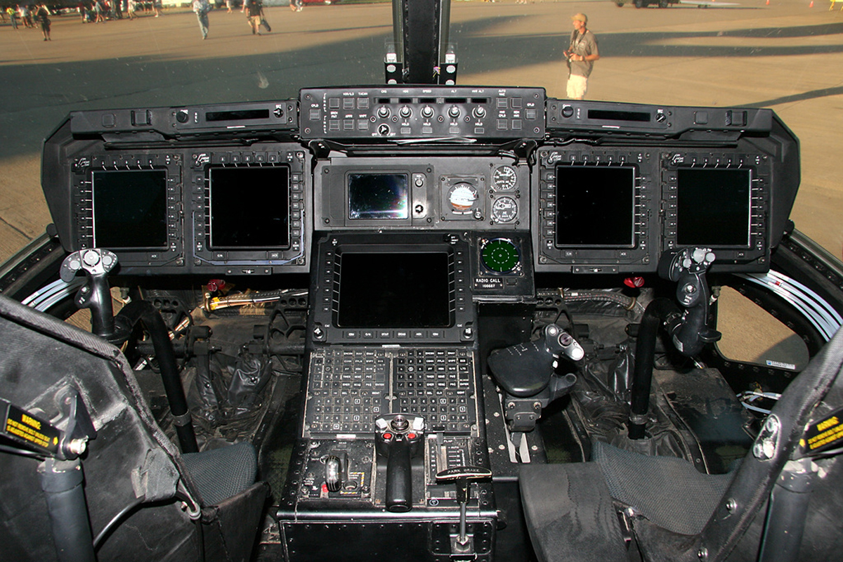 Кабина пилотов Bell МV-22 Osprey