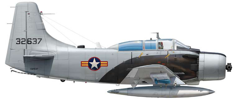 Силуэт Douglas A-1E