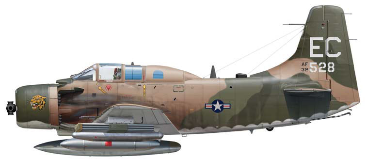 Силуэт Douglas A-1G