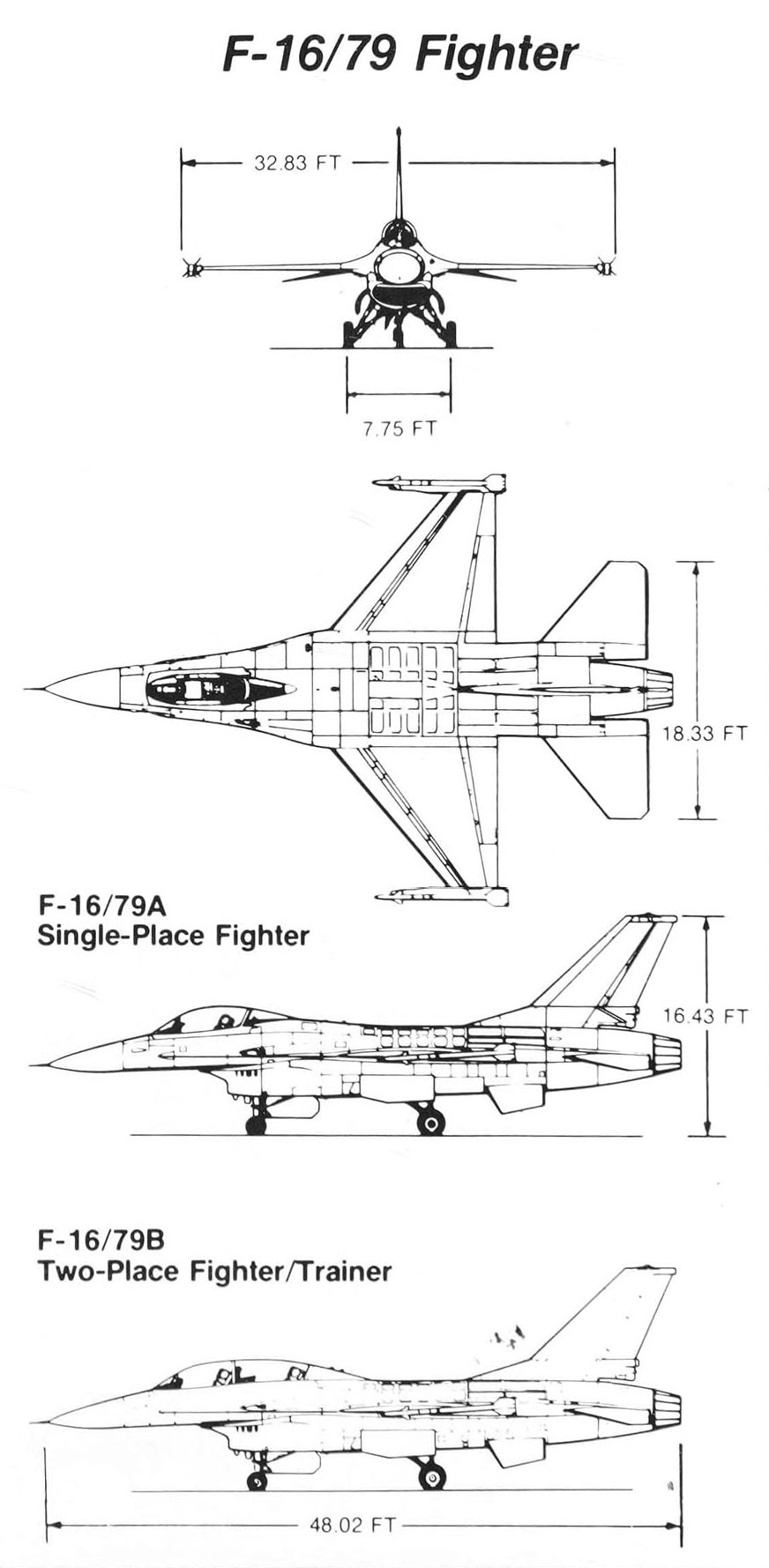 Чертеж F-16