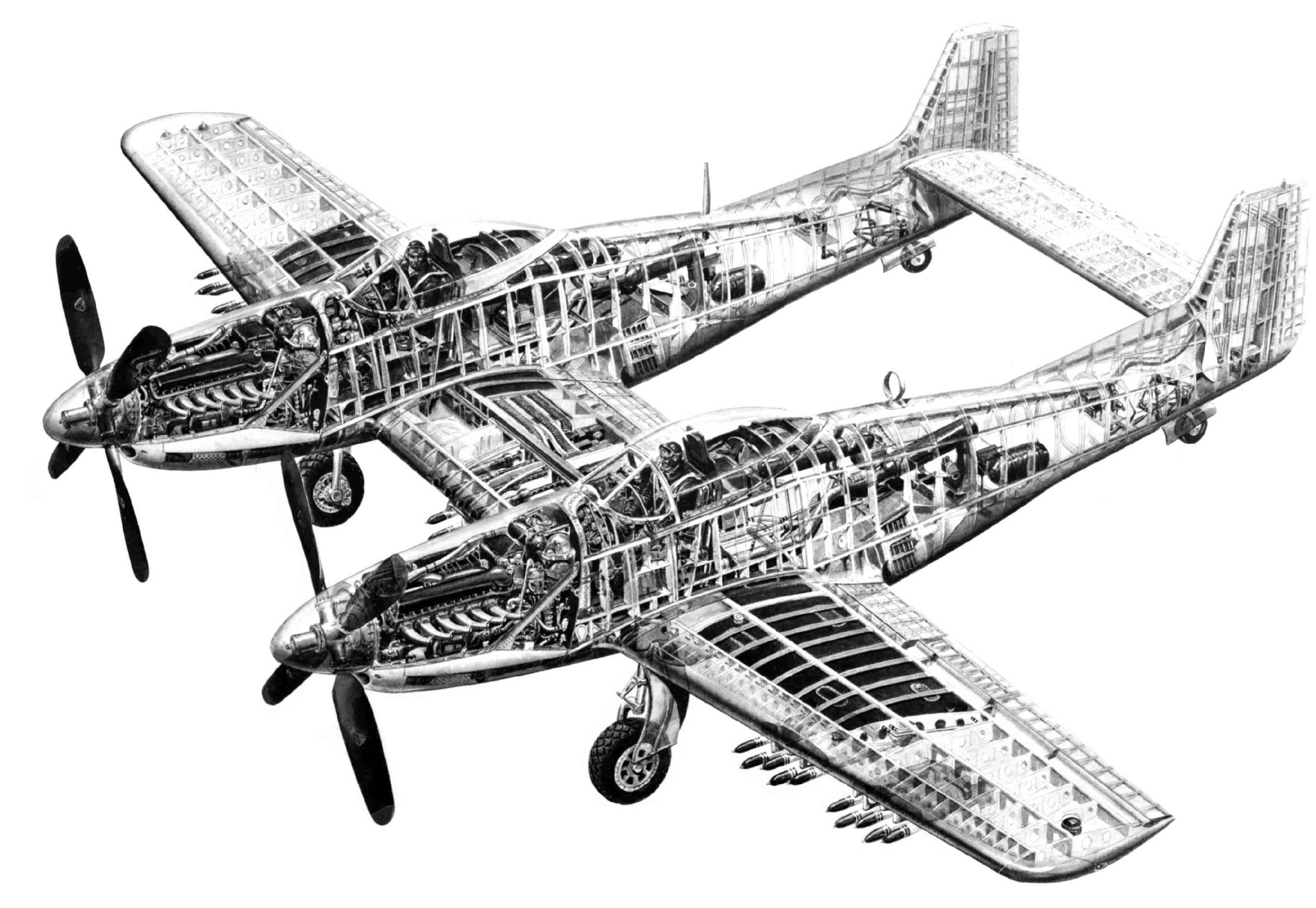 Компоновочная схема P-82B