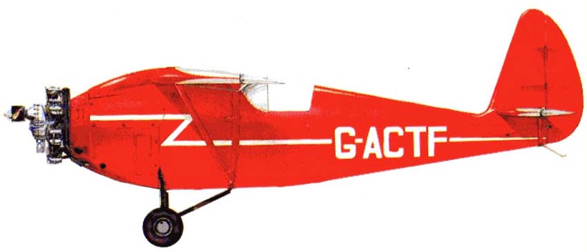 Силуэт Comper C.L.A.7 Swift