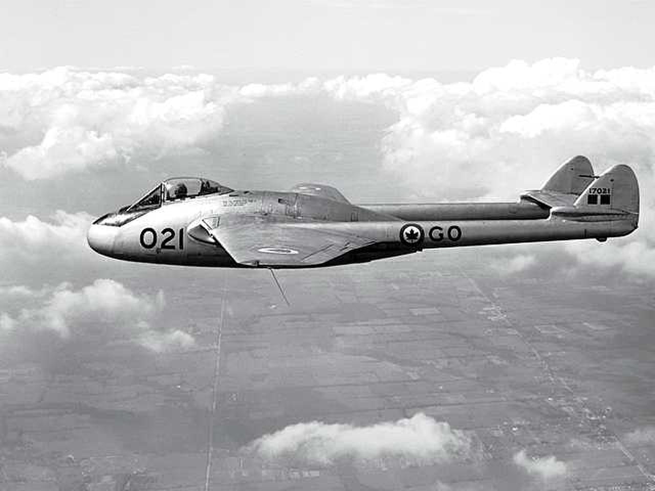 Истребитель Havilland DH.100 Vampire