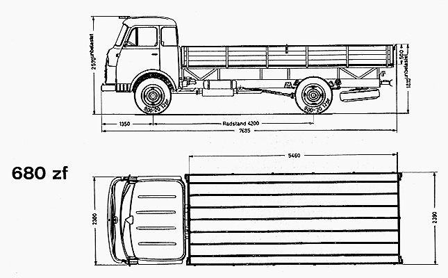 Чертеж Steyr 680ZF