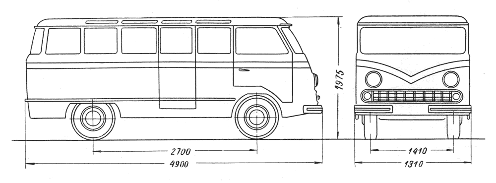 Чертеж РАФ-977Д