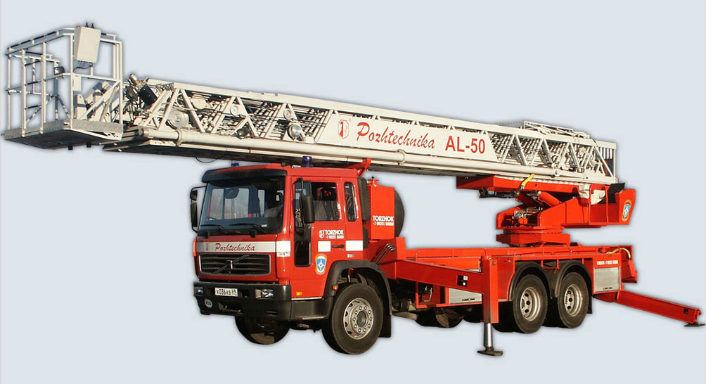 Автолестница пожарная АЛ-50 на базе Volvo FL 626