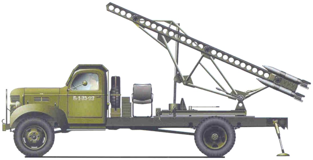 Силуэт БМ-13-16 на базе грузовика Dodge WF-32 Model T-234B