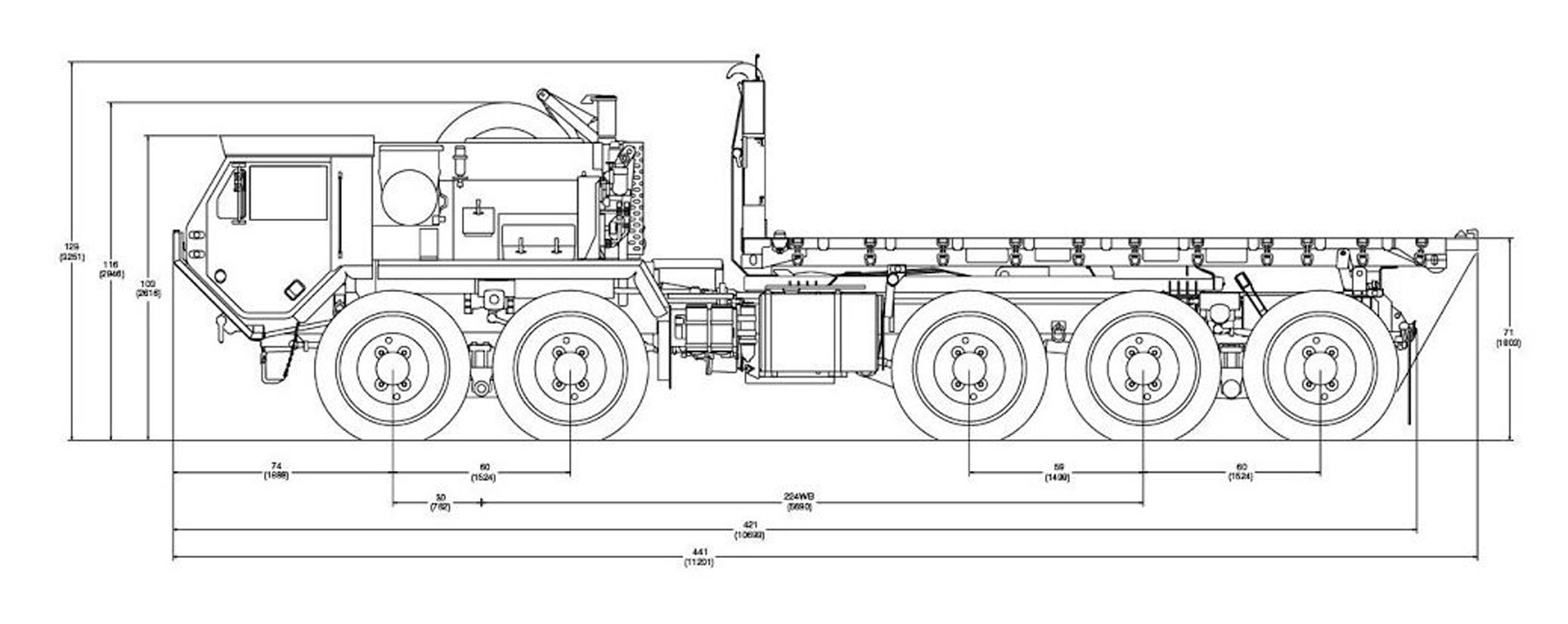 Чертеж Oshkosh M1075