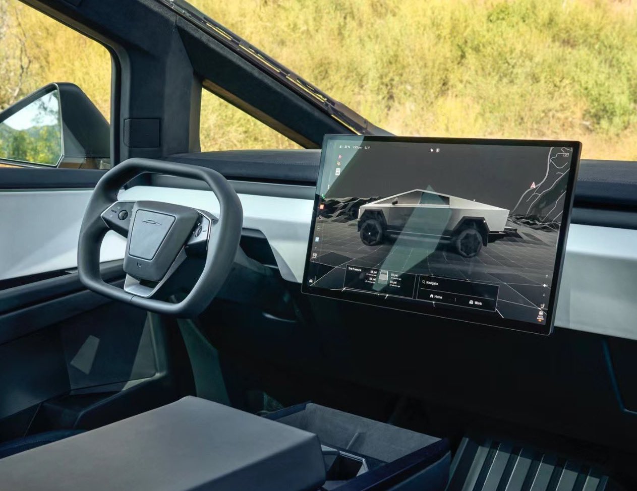 Салон Tesla Cybertruck