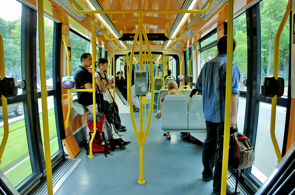 Салон трамвая Alstom Citadis