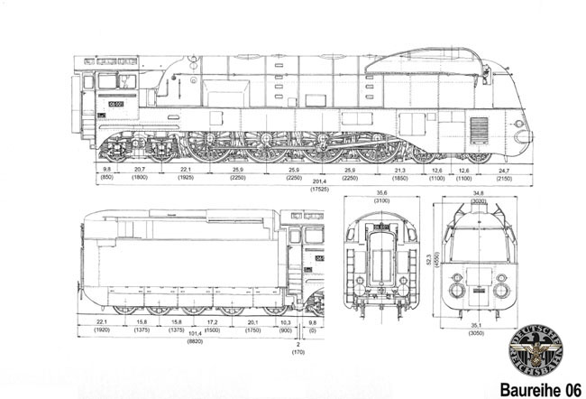 Чертеж паровоза Br 06