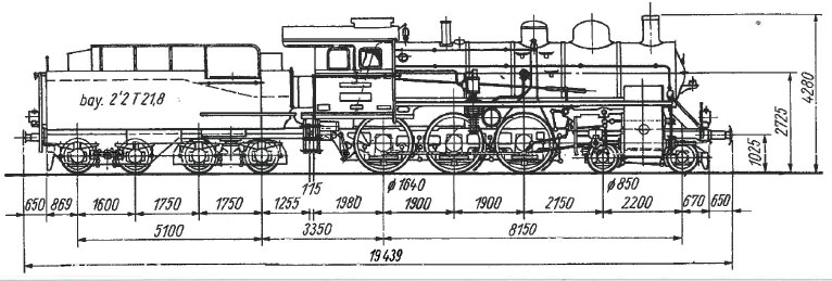 Чертеж паровоза Br 38.4
