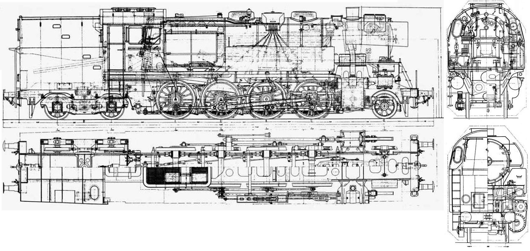 Чертеж паровоза 65.10