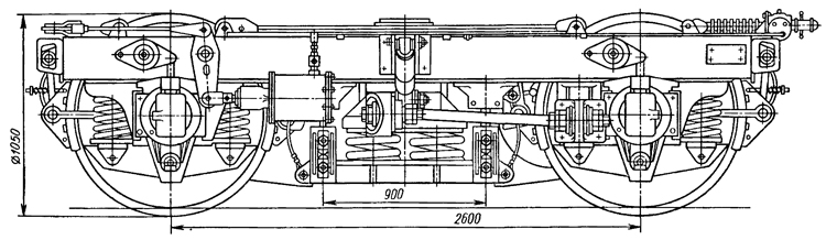 Тележка электропоезда постоянного тока ЭР2