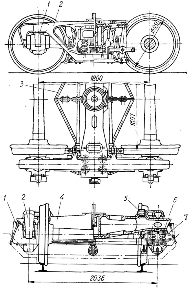 Чертеж тележки МТ-50