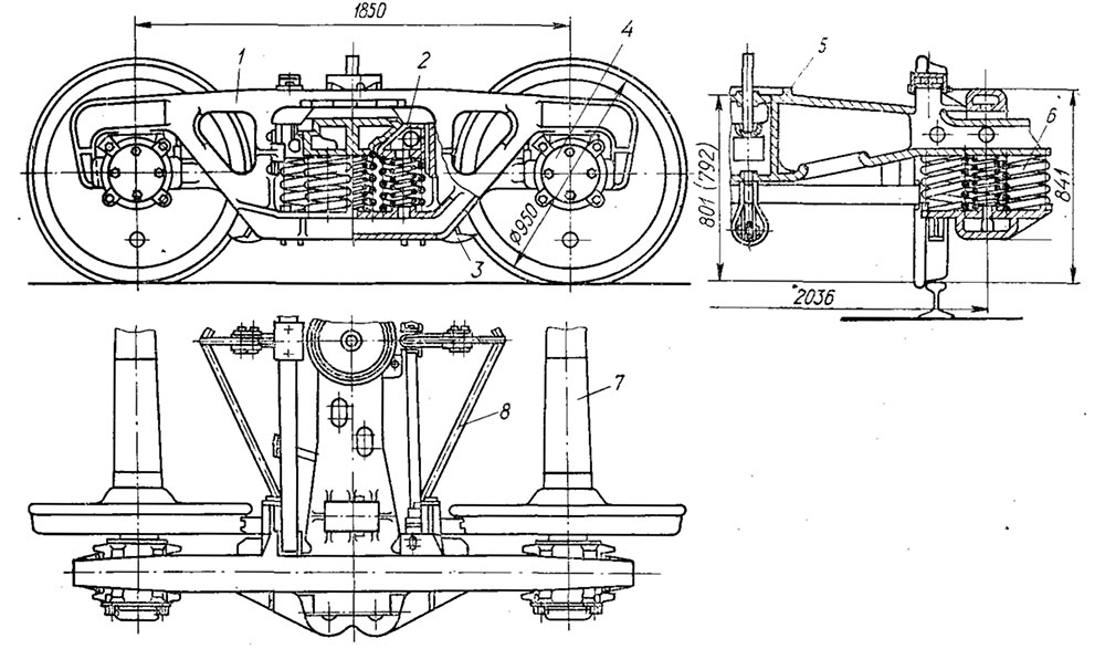 Чертеж тележки 18-100