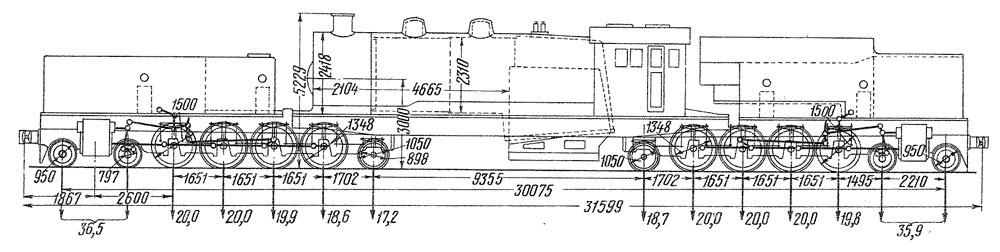 Чертеж паровоза Я-01