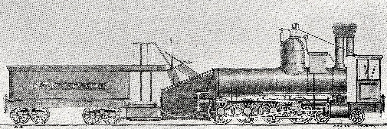 Паровоз Centipede образца 1855 г