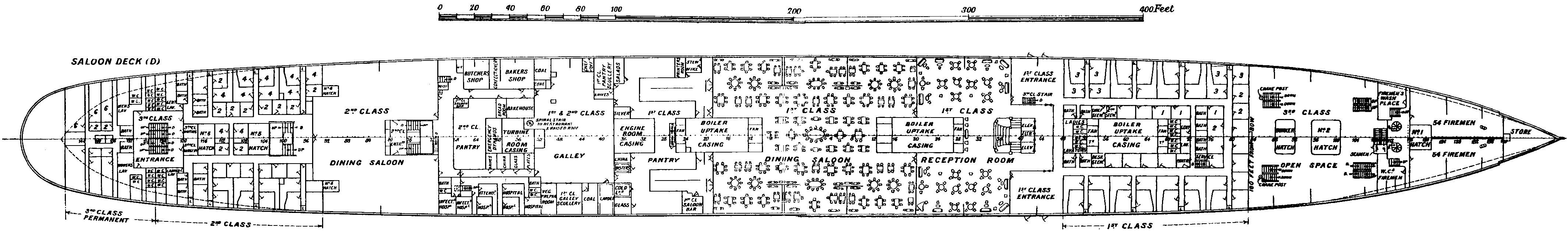 Палуба D Титаника