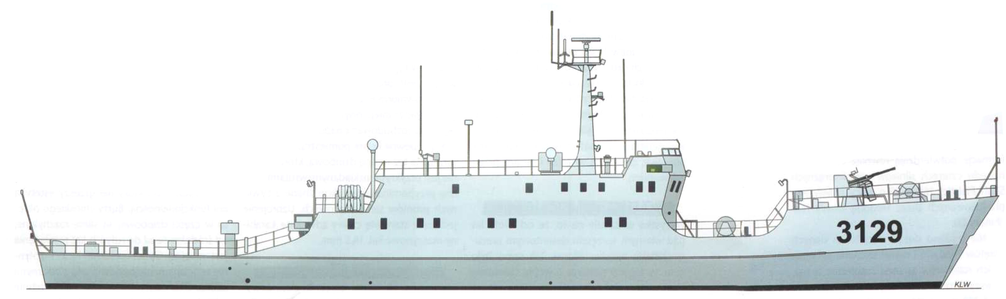 Силуэт среднего десантного корабля типа 074