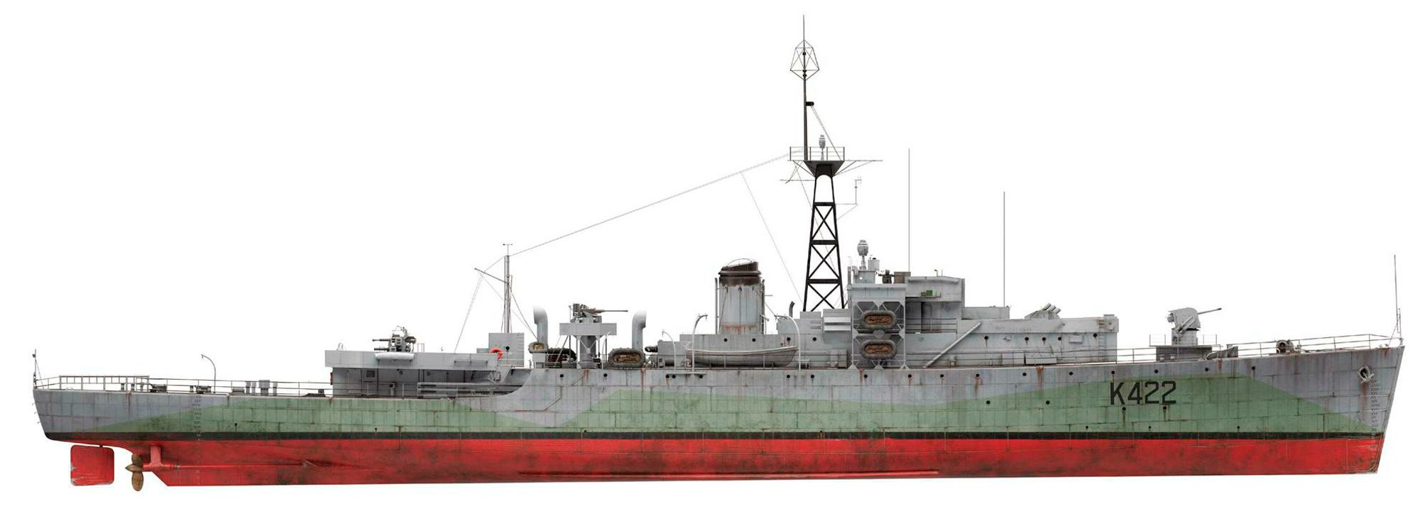 Силуэт миноносца HMS Loch Eck