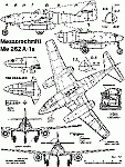 Чертеж Messerschmitt Me.262A1-A