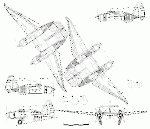 Чертеж дальнего бомбардировщика ДБ-ЛК