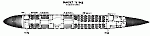Расположение мест в салоне самолета Ту-104