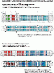 Компоновка салона Ту-204