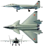 Силуэт МиГ-1.44 МФИ