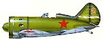 Силуэт истребителя И-16 тип 28