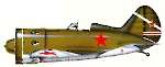 Силуэт истребителя И-16 тип 24