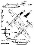 Чертеж Як-32