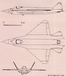 Чертеж истребителя Су-75